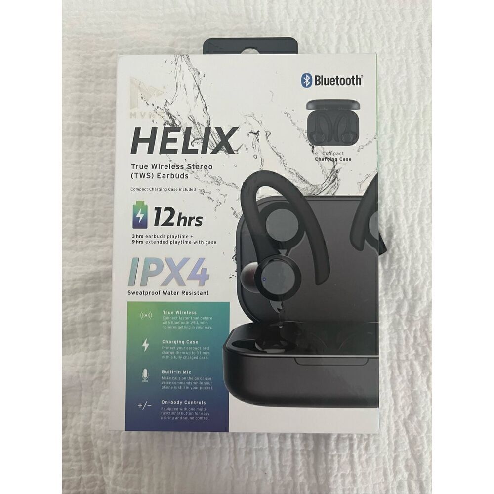 Helix True Wireless Stereo Earbuds NEW